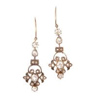 9ct Victorian Diamond Earrings