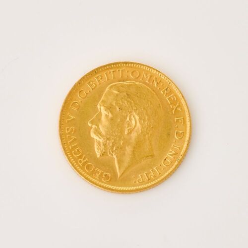 A full, 1911 Sovereign Coin of 22mm in Diameter