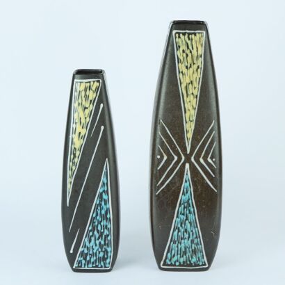 A Pair of 'Burgundia' Vases by Sorensen & Jensen for Soholm