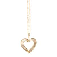 14ct Diamond Heart Pendant