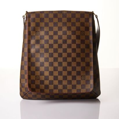 Louis Vuitton, Damier Ebene Musette Salsa GM Shoulder Bag