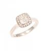 18ct White Gold Halo Diamond Ring