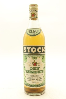 (1) Stock French Type Dry Vermouth, New Zealand, 26 FL. OZ