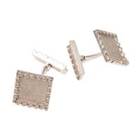 18ct White Gold Vintage French Cuff Links