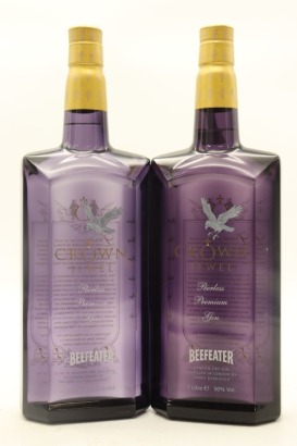 (2) Beefeater Crown Jewel Peerless Premium London Dry Gin, England, 50% ABV, 1000ml