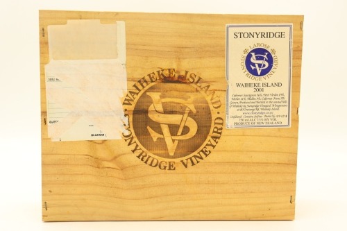 (3) 2001 Stonyridge Vineyard Larose, Waiheke Island (OWC)