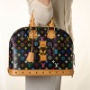 Louis Vuitton, Black Multi Colour Alma GM Bag - 5