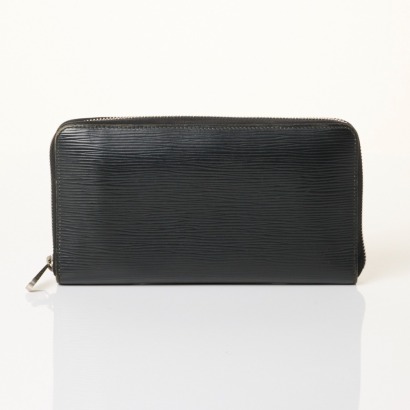 Louis Vuitton, Black Electric, Epi Leather Zippy Organizer Wallet