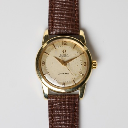 Gold Capped Stainless Steel, 34mm OMEGA Seamaster Automatic Wristwatch circa 1958