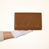 Prada, Vitello Daino Cognac Leather Clutch, circa 2021 - 5