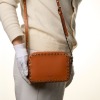 Valentino Garavani, Orange Rockstud Camera Bag - 5