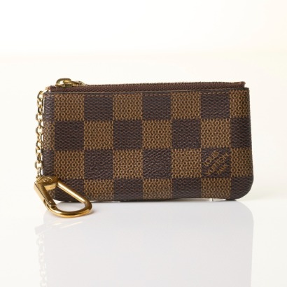 Louis Vuitton, Damier Ebene Key Cles Coin Purse