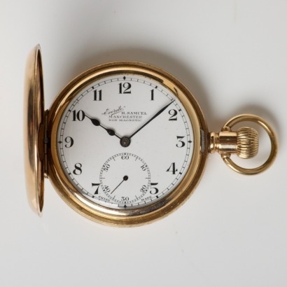 Gold Plated H.Samuel Fullhunter "Everite" Pocket Watch