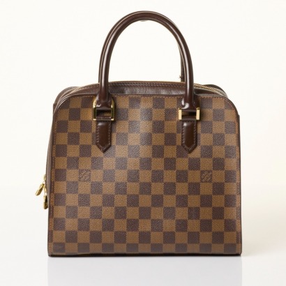 Louis Vuitton, Damier Ebene Triana Top Handle Bag