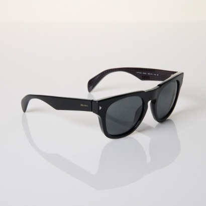 Prada, Black Frame / Black Lense Havana Sunglasses with Box