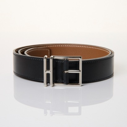 Herm&egrave;s, Nathan 32 Reversible Belt, Size 90 with Box