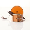 Herm&egrave;s, Barenia Leather Wide Buckle Bracelet with Box - 2