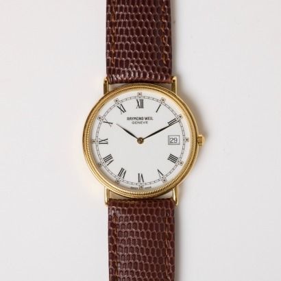 18ct Yelllow Gold Plated, 32mm Raymond Weil Tradition Men's Quartz Wristwatch