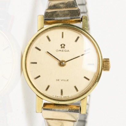 Gold Filled Stainless Steel, 21mm OMEGA De Ville Hand-wound Ladies Wristwatch, circa 1970