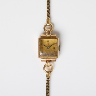 9ct Rose Gold, Vintage Tudor Hand-wound Mechanical Ladies Wristwatch, circa 1930's
