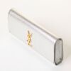 Yves Saint Laurent, Silver Metallic Cassandre Clutch - 2
