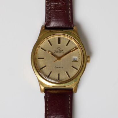 Gold Capped / Stainless Steel, 36mm OMEGA Gen&egrave;ve Automatic Wristwatch circa.1974