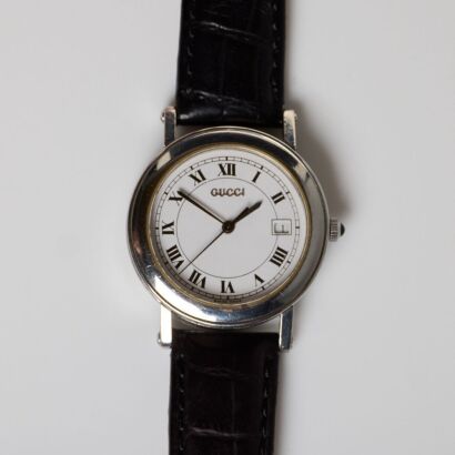 Stainless Steel, 34mm Gucci 7400M Quartz Wristwatch, circa 1996