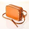 Valentino Garavani, Orange Rockstud Camera Bag - 2