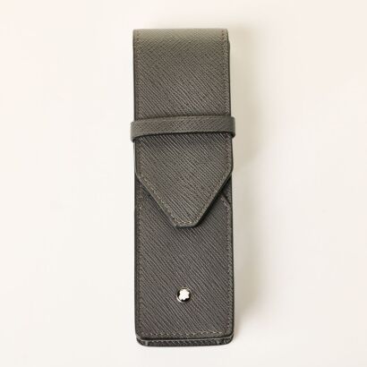 Montblanc, Sartorial, Black 2 Pen Pouch with Box - As new
