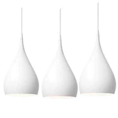 A Trio of & Tradition White BH1 Spinning Pendants