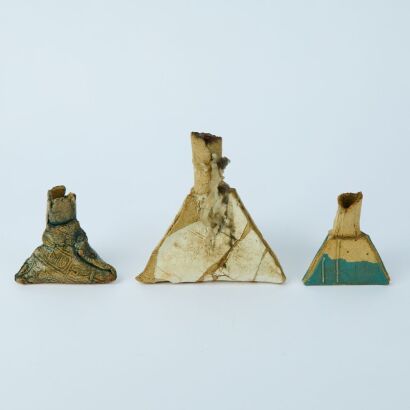 A Trio of Ceramic Candle Holders