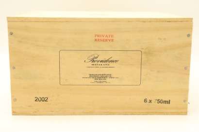 (6) 2002 Providence Private Reserve Merlot - Cabernet Franc - Malbec, Matakana (OWC)