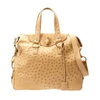 Yves Saint Laurent Muse Ostrich Leather Bag