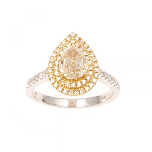 18ct Yellow Diamond Ring