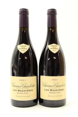 (2) 2021 Domaine de la Vougeraie Charmes-Chambertin Grand Cru Les Mazoyeres, Cote de Nuits [WS95]