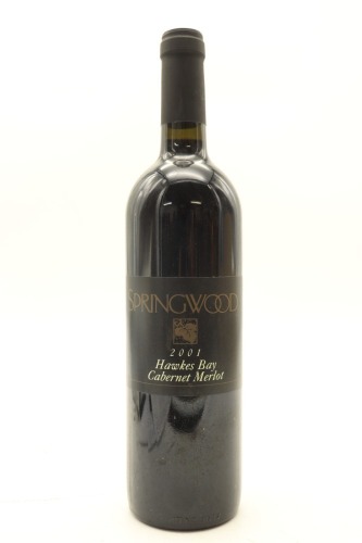 (1) 2001 Springwood Cabernet Merlot, Hawke's Bay