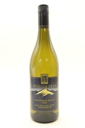 (1) 2007 Shingle Peak Sauvignon Blanc, Marlborough