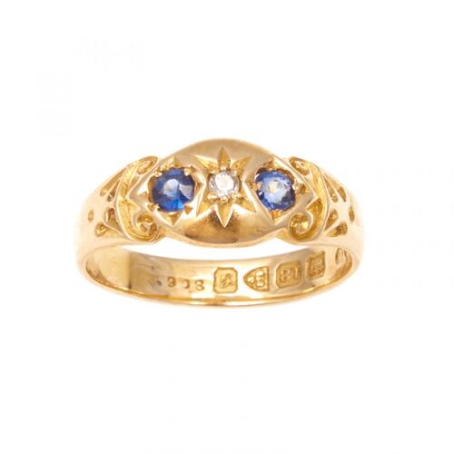 18ct Sapphire and Diamond Ring