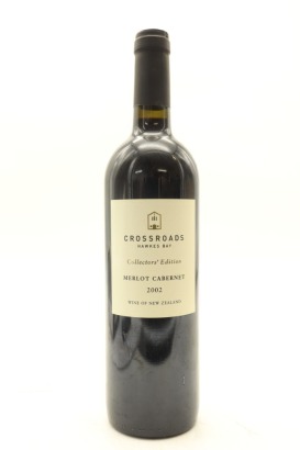 (1) 2002 Crossroads Collectors' Edition Merlot Cabernet, Hawke's Bay