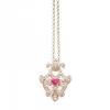 18ct White Gold Ruby and Diamond Pendant