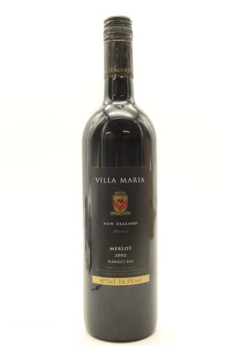 (1) 2002 Villa Maria Reserve Cabernet Sauvignon - Merlot, Gimblett Gravels [JR17] [BC95]