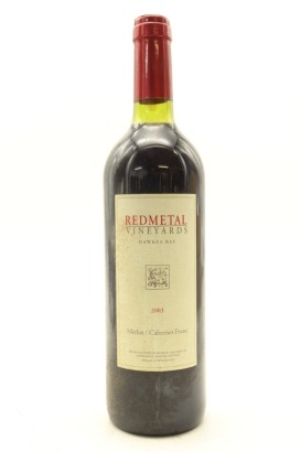 (1) 2003 Redmetal Vineyards Merlot - Cabernet Franc, Bridge Pa Triangle