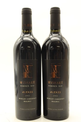 (2) 2002 Wishart Alexis Merlot Cabernet Malbec, Hawke's Bay