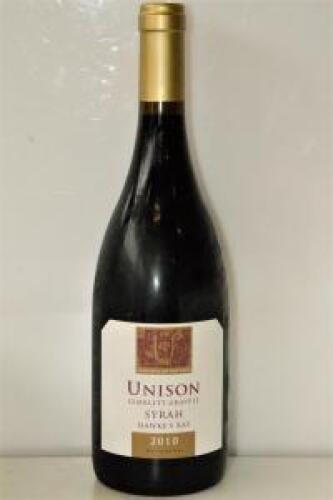 (1) 2010 Unison Syrah, Gimblett Gravels   