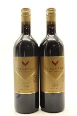 (2) 2013 Villa Maria Private Bin Organic Merlot, Hawkes Bay