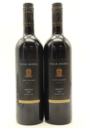 (2) 2002 Villa Maria Reserve Merlot, Gimblett Gravels