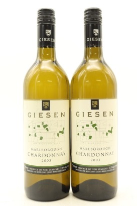 (2) 2003 Giesen Chardonnay, Marlborough