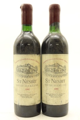(2) 1986 St Nesbit Cabernet Merlot Petit Verdot, Auckland (US)