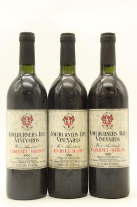 (3) 1990 Limeburners Bay Vineyards Cabernet Sauvignon, Auckland