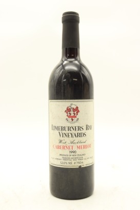 (1) 1990 Limeburners Bay Vineyards Cabernet Sauvignon, Auckland
